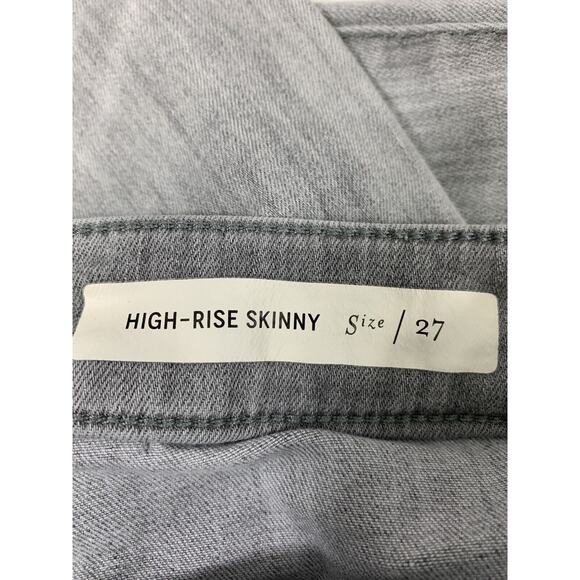 Pilcro and Letterpress Anthropology Jeans Womens 27 Gray Hi Rise Skinny‎ Stretch - Picture 5 of 11